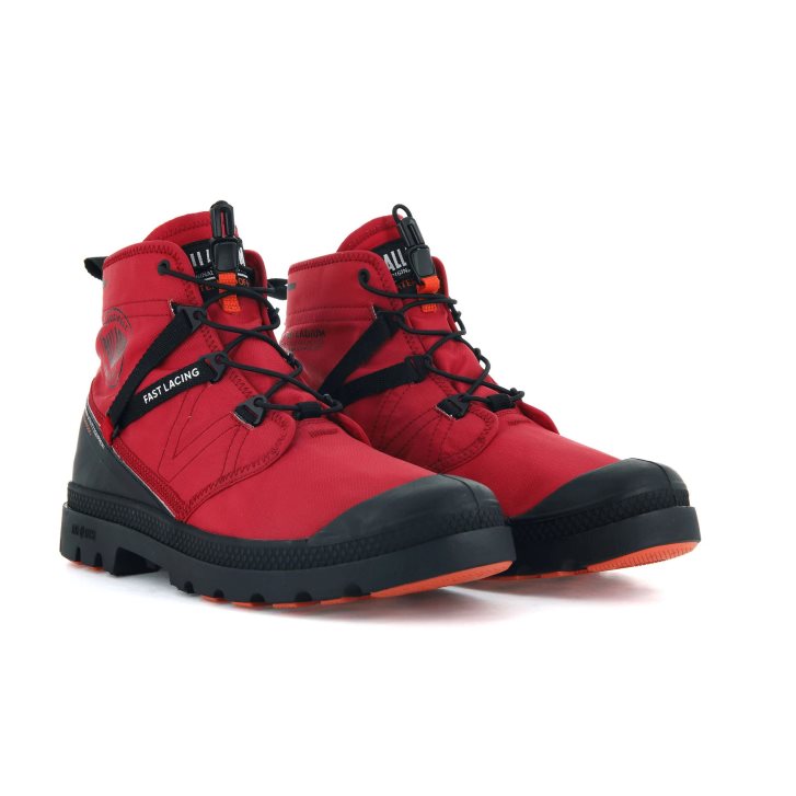 Bottes Palladium Pampa Travel Lite+ Imperméables Homme Rouge | FR LTG465R